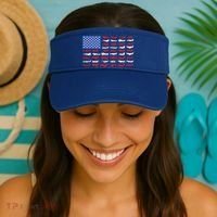 Pilot Airplane American Flag Plane Aviation Gift Visor thumb 2