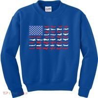 Pilot Airplane American Flag Plane Aviation Gift Kids Sweatshirt thumb 0