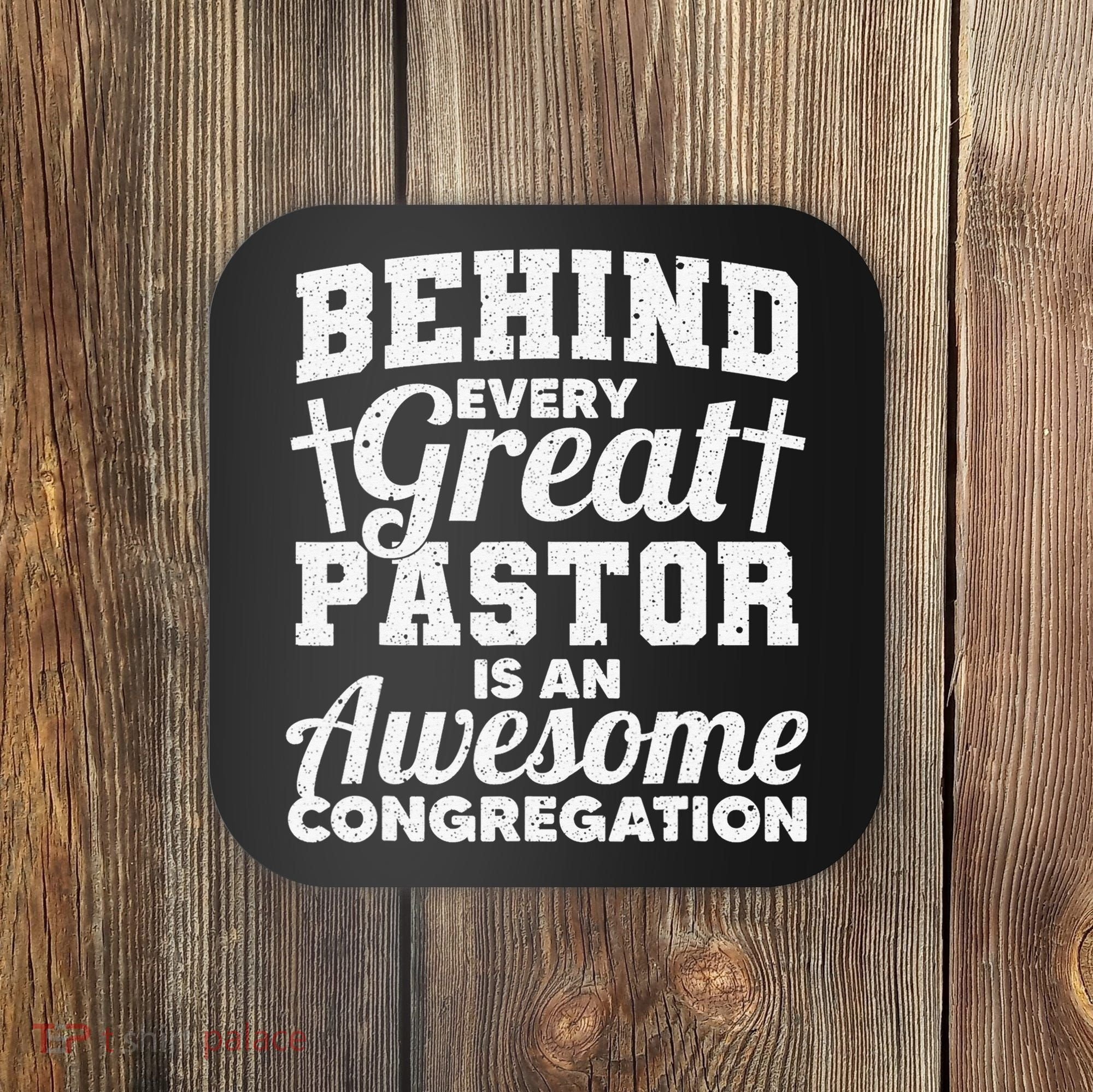 Pastor Appreciation Art Preacher Clergy Christian  Coaster