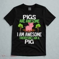 Pigs Are Awesome I Am Awesome Therefore I Am A Pig T-Shirt thumb 5