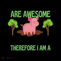 Pigs Are Awesome I Am Awesome Therefore I Am A Pig Coffee Mug thumb 5