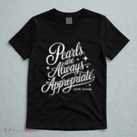 Pearls Are Always Appropriate Jackie Kennedy T-Shirt thumb 5