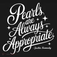 Pearls Are Always Appropriate Jackie Kennedy Ornament thumb 1