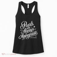 Pearls Are Always Appropriate Jackie Kennedy Women's Tank Top thumb 0
