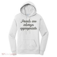 Pearls Are Always Appropriate Jackie Kennedy Women's Hoodie thumb 0