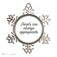 Pearls Are Always Appropriate Jackie Kennedy Ornament thumb 0