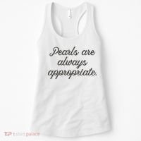 Pearls Are Always Appropriate Jackie Kennedy Women's Tank Top thumb 0
