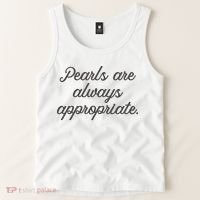 Pearls Are Always Appropriate Jackie Kennedy Tank Top thumb 2