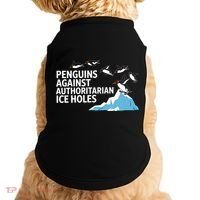 Penguins Against Authoritarian Ice Holes Sarcastic  Doggie Tank thumb 0