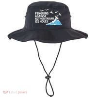 Penguins Against Authoritarian Ice Holes Sarcastic  Bucket Hat thumb 0