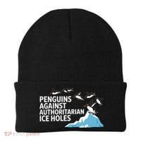 Penguins Against Authoritarian Ice Holes Sarcastic  Beanie thumb 0