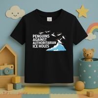 Penguins Against Authoritarian Ice Holes Sarcastic  Toddler T-Shirt thumb 3