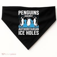 Penguins Against Authoritarian Ice Holes Resist Penguin USA-Made Doggie Bandana thumb 0