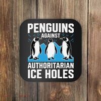 Penguins Against Authoritarian Ice Holes Resist Penguin Coaster thumb 0