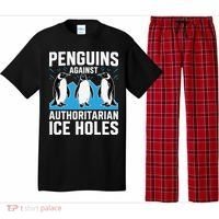 Penguins Against Authoritarian Ice Holes Resist Penguin Pajama Set thumb 0