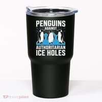 Penguins Against Authoritarian Ice Holes Resist Penguin Tumbler thumb 0