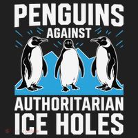 Penguins Against Authoritarian Ice Holes Resist Penguin Tumbler thumb 3