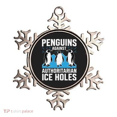 Penguins Against Authoritarian Ice Holes Resist Penguin Ornament