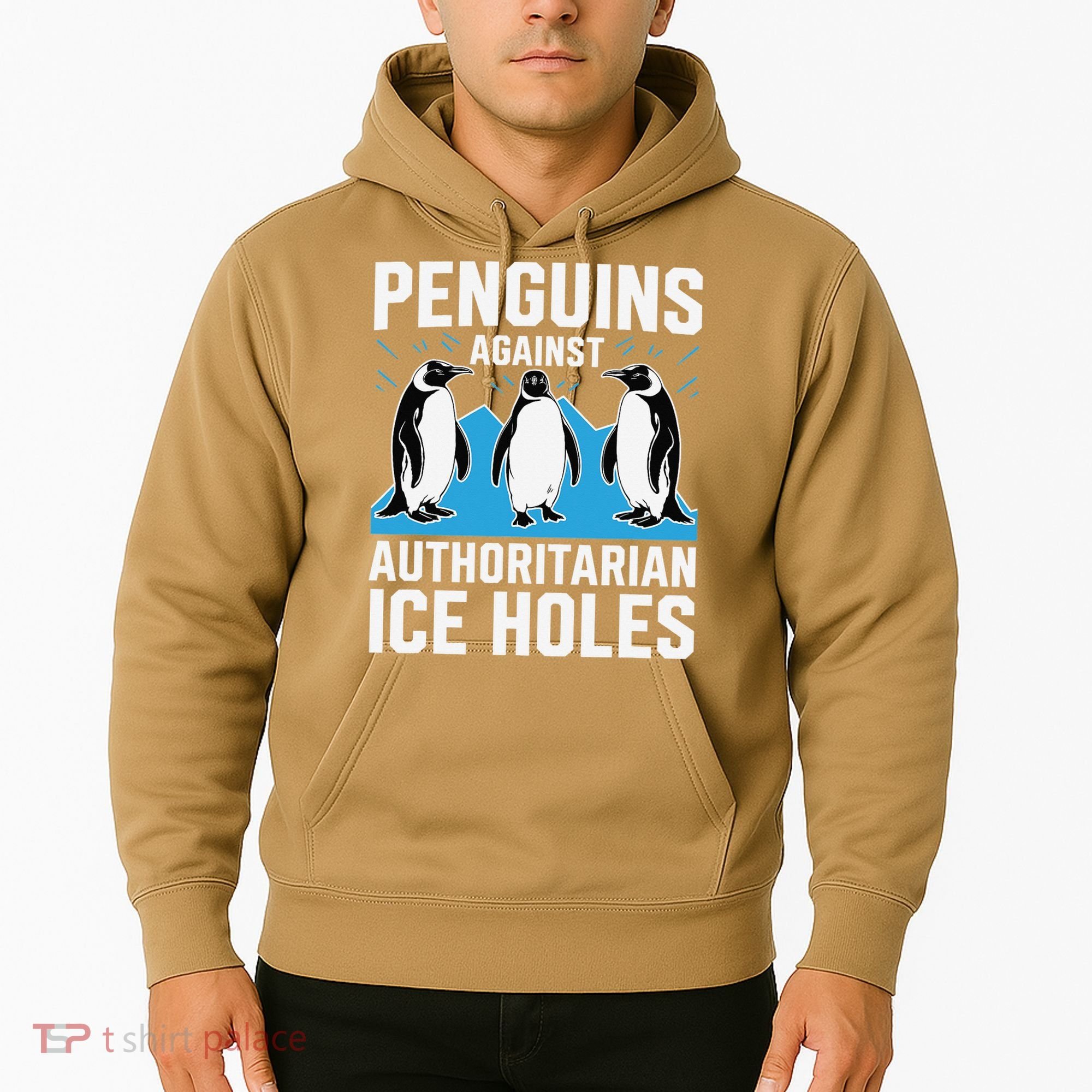 Penguins Against Authoritarian Ice Holes Resist Penguin Hoodie