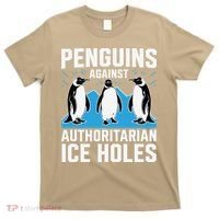 Penguins Against Authoritarian Ice Holes Resist Penguin T-Shirt thumb 0