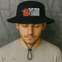Platypus Are Awesome I'm Awesome Therefore I'm A Platypus Bucket Hat thumb 2