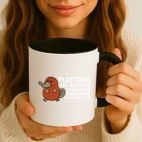 Platypus Are Awesome I'm Awesome Therefore I'm A Platypus Coffee Mug thumb 3
