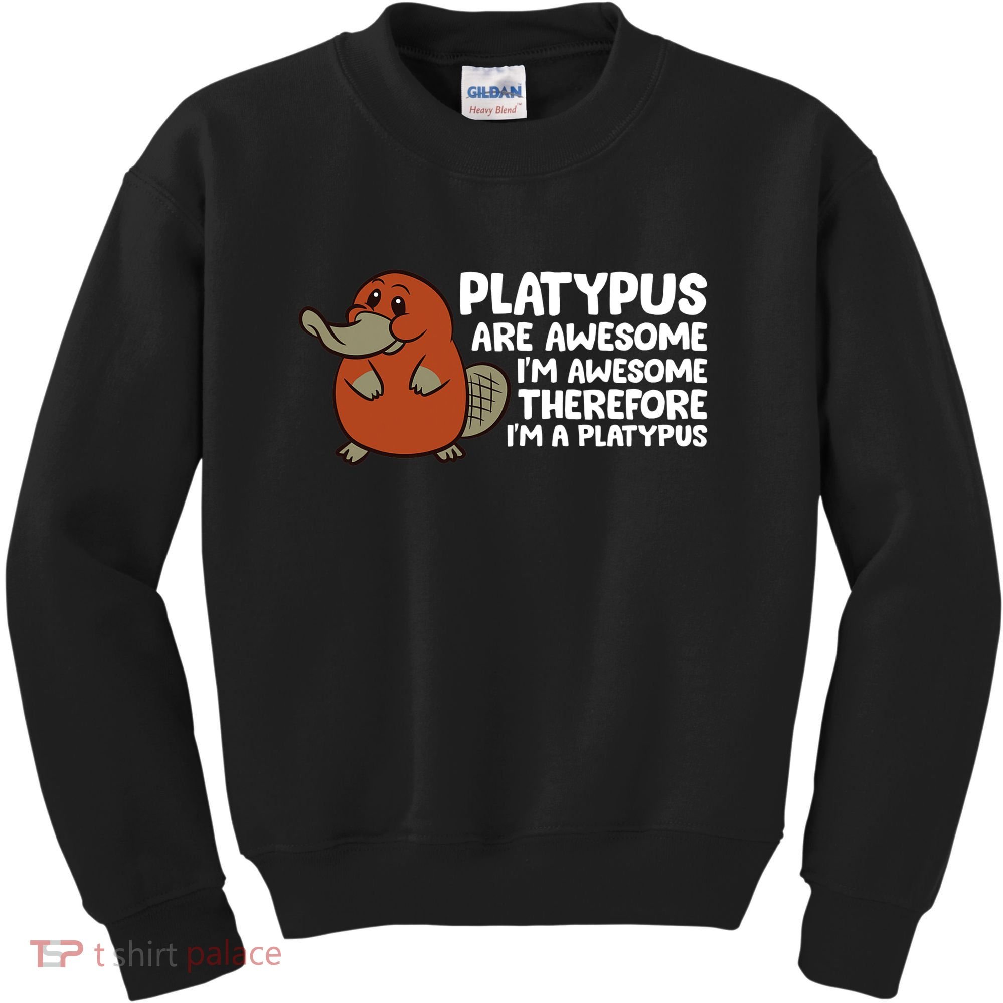 Platypus Are Awesome I'm Awesome Therefore I'm A Platypus Kids Sweatshirt