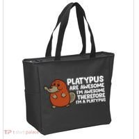 Platypus Are Awesome I'm Awesome Therefore I'm A Platypus Tote Bag thumb 2