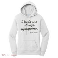 Pearls Are Always Appropriate Jackie Kennedy Women's Hoodie thumb 0