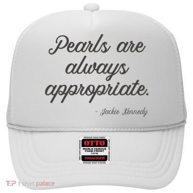 Pearls Are Always Appropriate Jackie Kennedy Hat