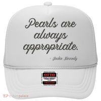 Pearls Are Always Appropriate Jackie Kennedy Hat thumb 0