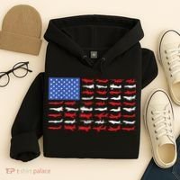 Pilot Airplane American Flag Plane Aviation Hoodie thumb 4