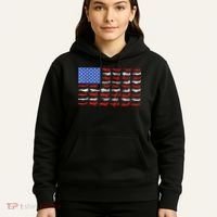 Pilot Airplane American Flag Plane Aviation Hoodie thumb 5