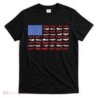Pilot Airplane American Flag Plane Aviation T-Shirt thumb 0