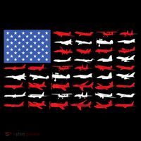 Pilot Airplane American Flag Plane Aviation Baby Bodysuit thumb 2