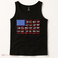 Pilot Airplane American Flag Plane Aviation Tank Top thumb 2