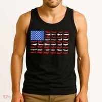 Pilot Airplane American Flag Plane Aviation Tank Top thumb 3