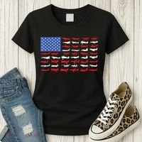 Pilot Airplane American Flag Plane Aviation Women's T-Shirt thumb 3