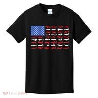 Pilot Airplane American Flag Plane Aviation Kids T-Shirt thumb 0