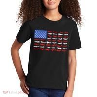 Pilot Airplane American Flag Plane Aviation Kids T-Shirt thumb 2