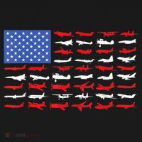 Pilot Airplane American Flag Plane Aviation Tote Bag thumb 4