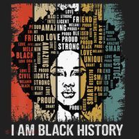 Proud African American Woman Afro I Am Black History Women's Sweatshirt thumb 2