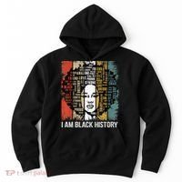 Proud African American Woman Afro I Am Black History Hoodie thumb 0