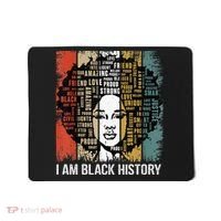 Proud African American Woman Afro I Am Black History Mousepad thumb 0