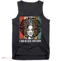 Proud African American Woman Afro I Am Black History Tank Top thumb 0