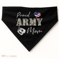 Proud American Army Mom USA-Made Doggie Bandana thumb 0
