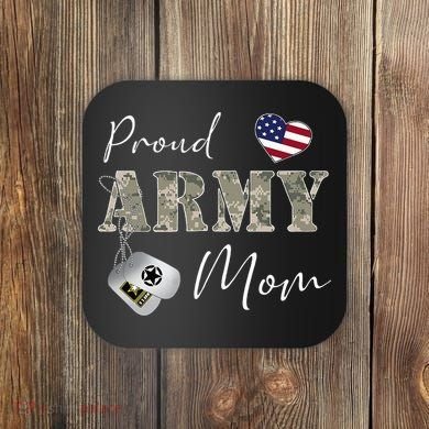 Proud American Army Mom Coaster