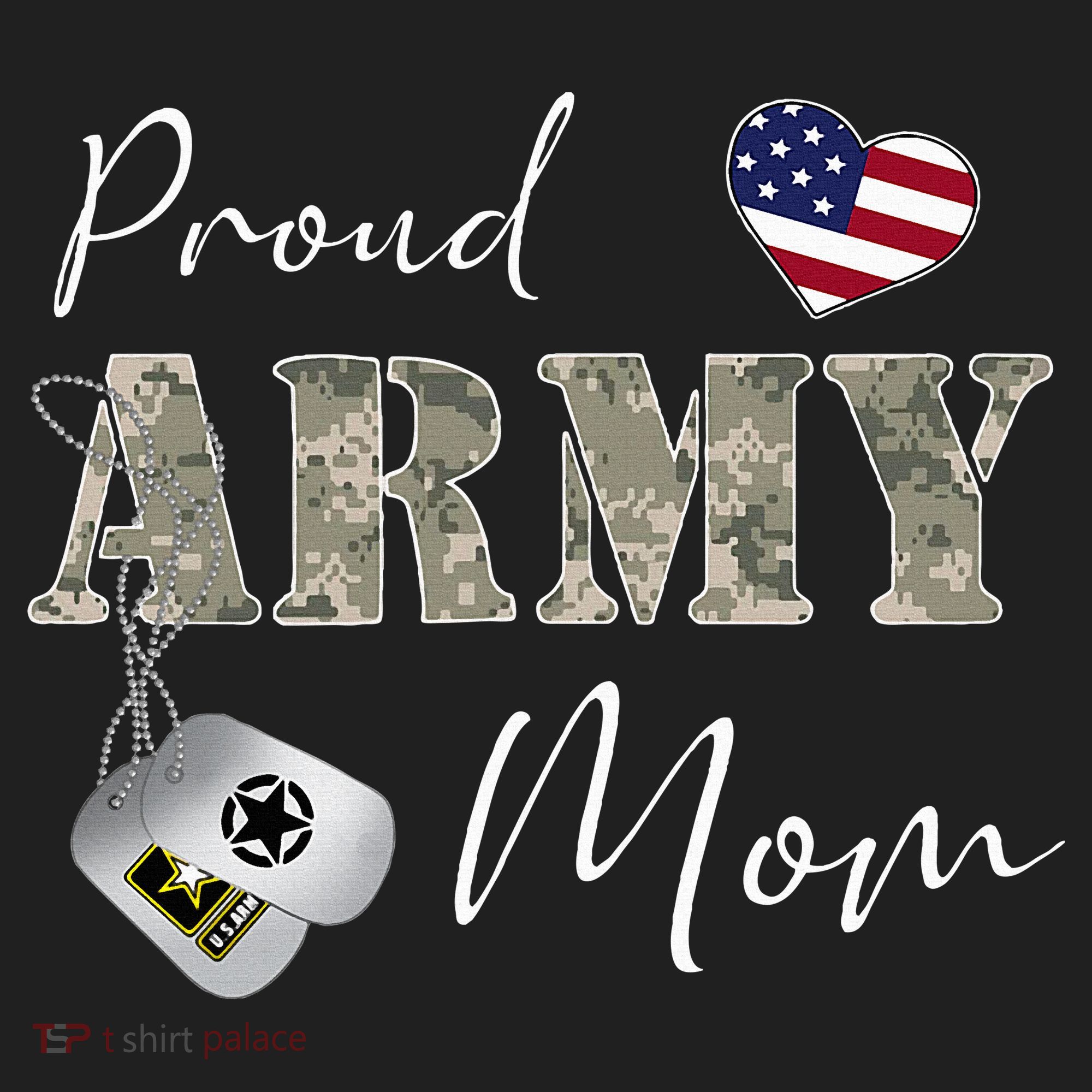 Proud American Army Mom Golf Towel