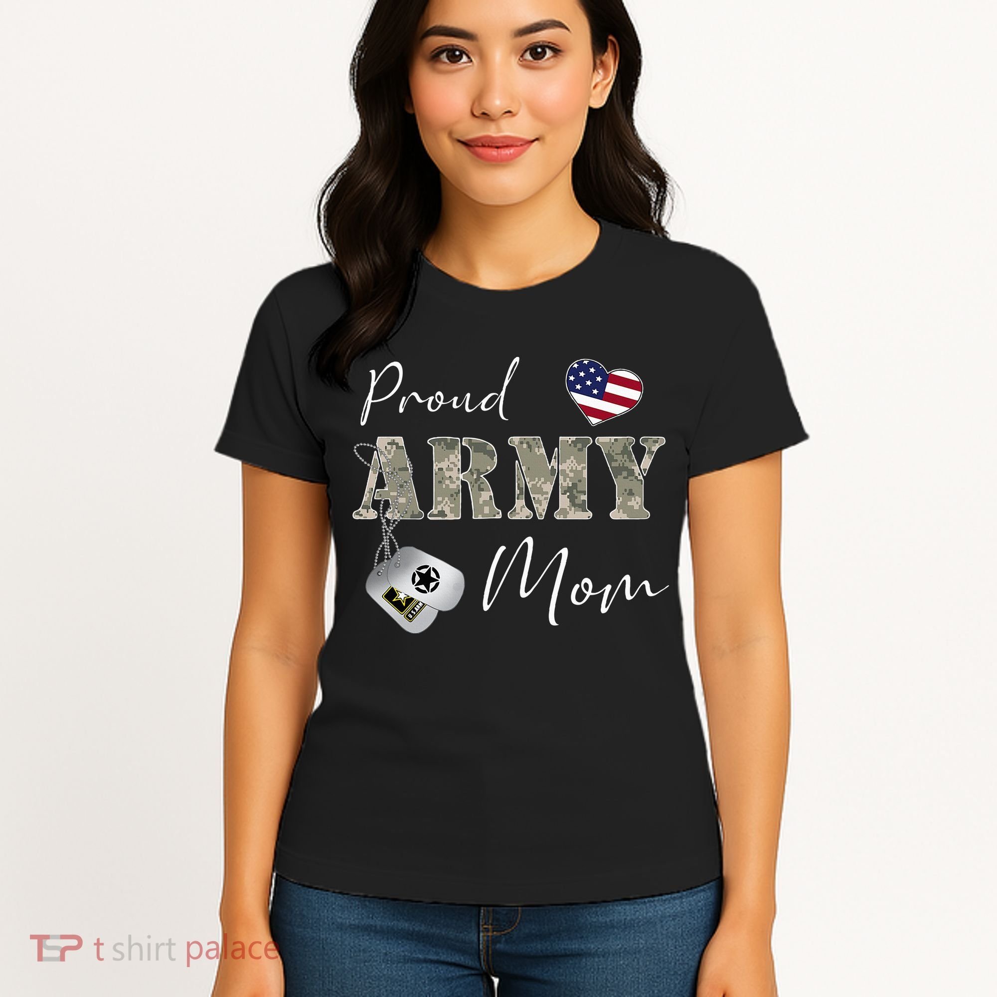 Proud American Army Mom Women's T-Shirt