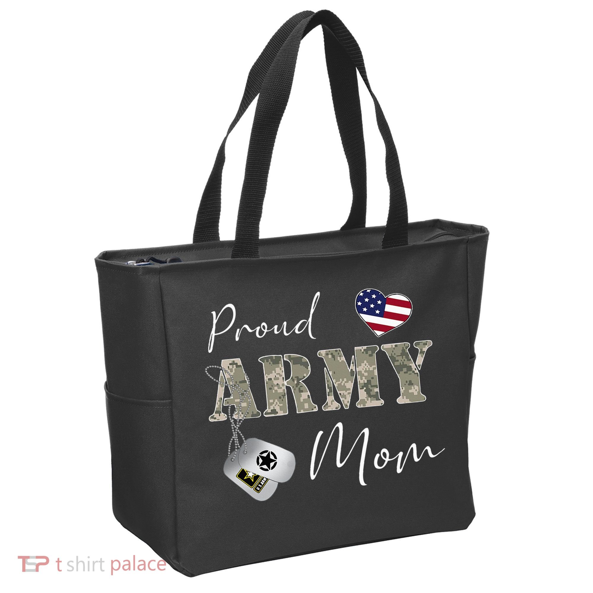 Proud American Army Mom Tote Bag